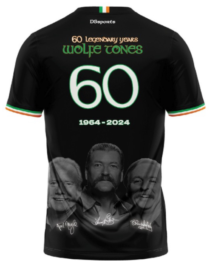 The Wolfe Tones Official 60th Anniversary Football Top